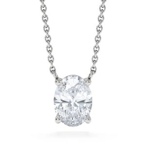 שרשרת "Oval" עם 3 קראט יהלום מעבדה