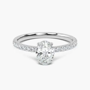 טבעת עם 2.2 קראט יהלום מעבדה